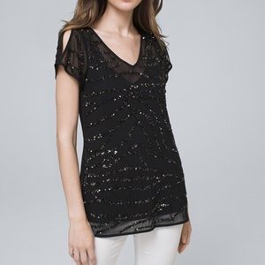WHBM Embellished Top